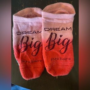 PURE BARRE STICKY SOCKS PINK OMBRÉ SIZE S